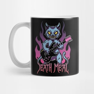 Death Metal Satanic Baphomet Cat Mug